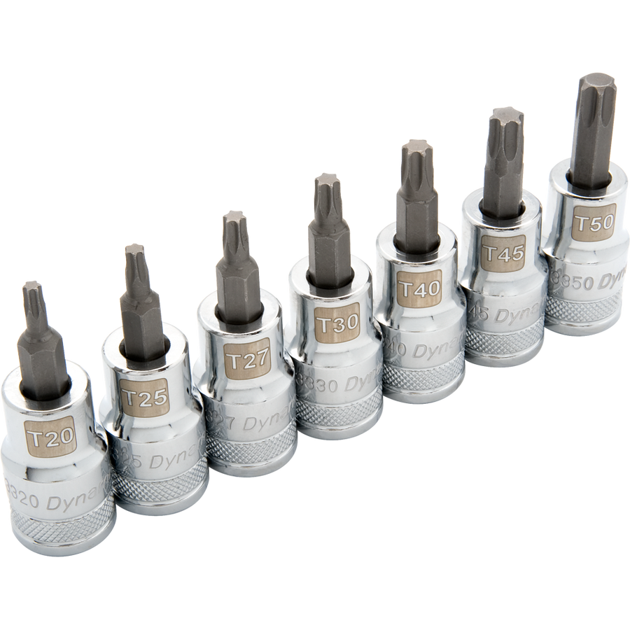Dynamic D018016 1/2 D 7 PC STANDARD TORX SOCKET DYNAMIC D018016