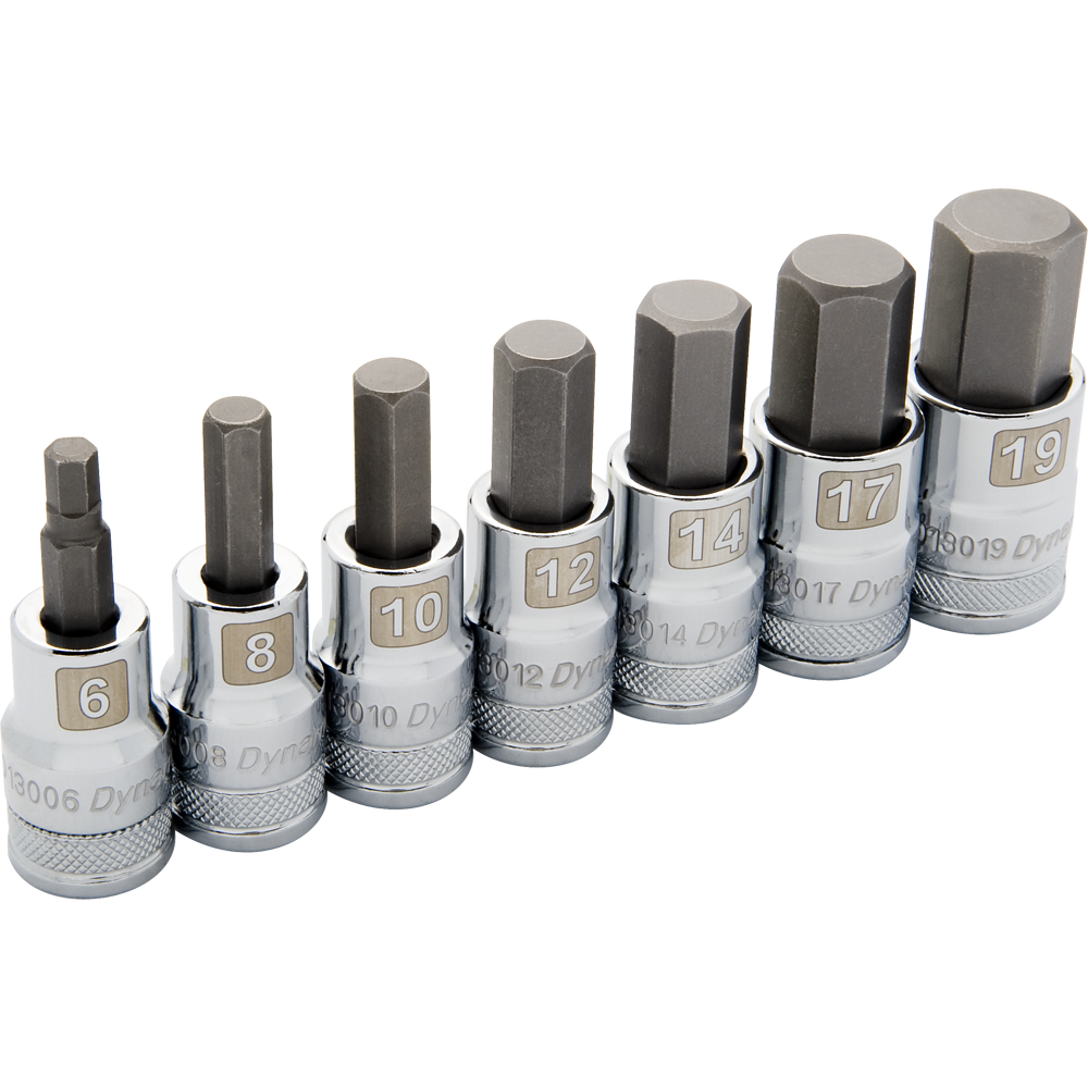 Dynamic D018014 1/2 D 7 PC MET STD HEX SOCKET SE DYNAMIC D018014