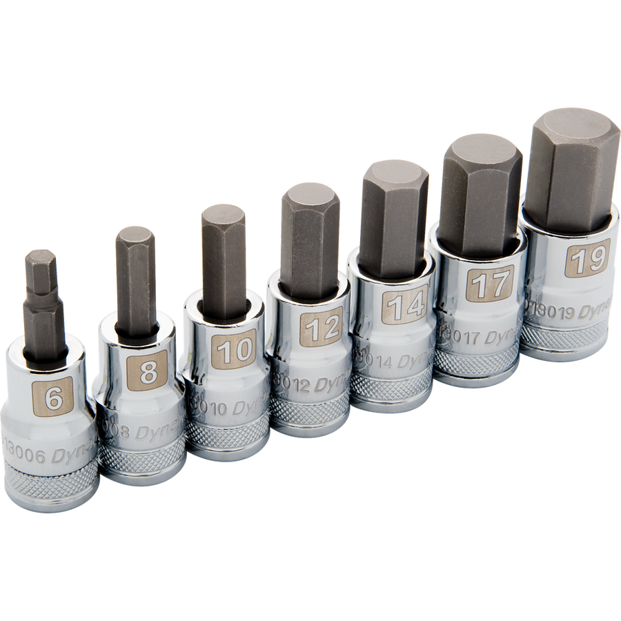 Dynamic D018014 1/2 D 7 PC MET STD HEX SOCKET SE DYNAMIC D018014