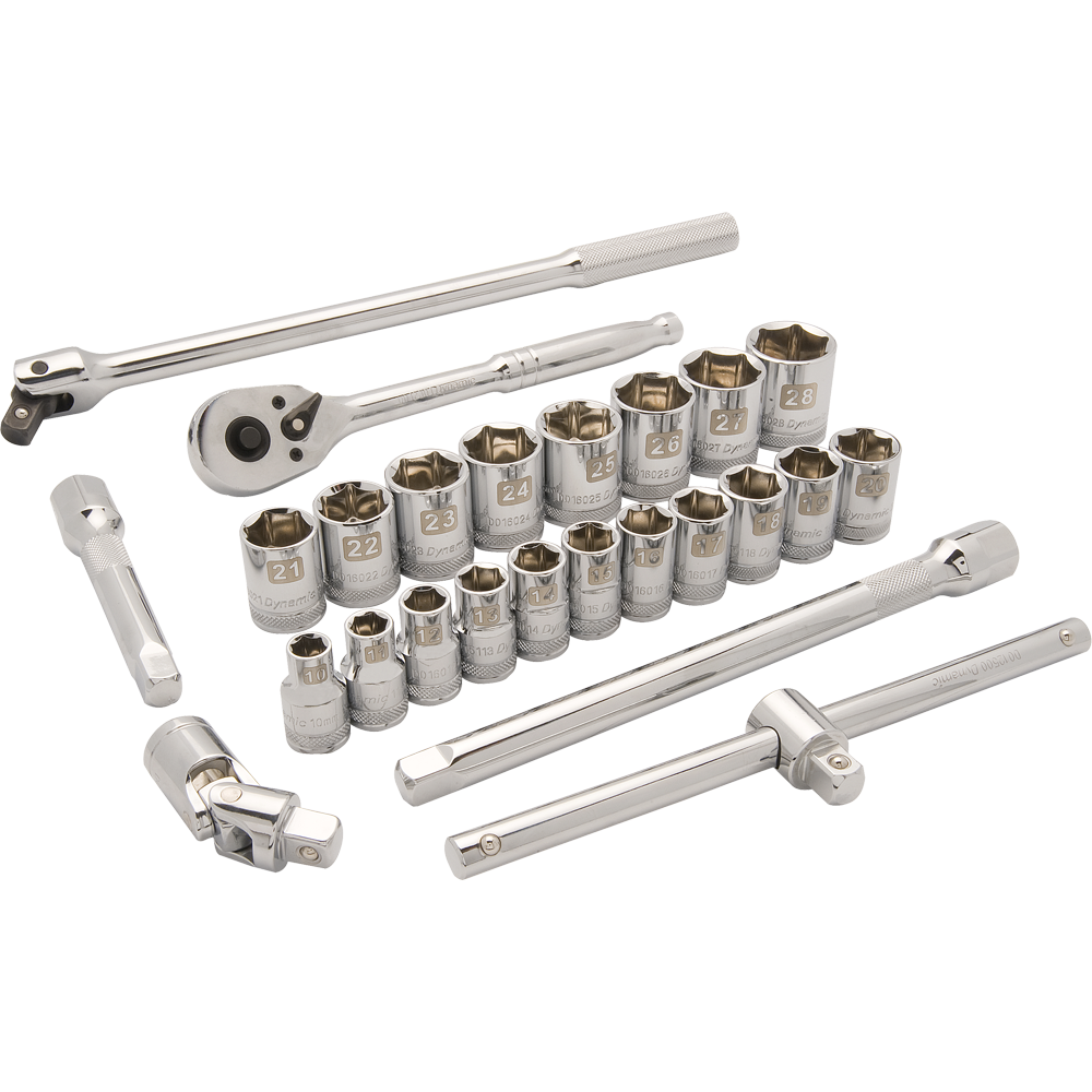 Dynamic D018009 1/2 D 25 PC 6 PT STD MET SOCKET DYNAMIC D018009