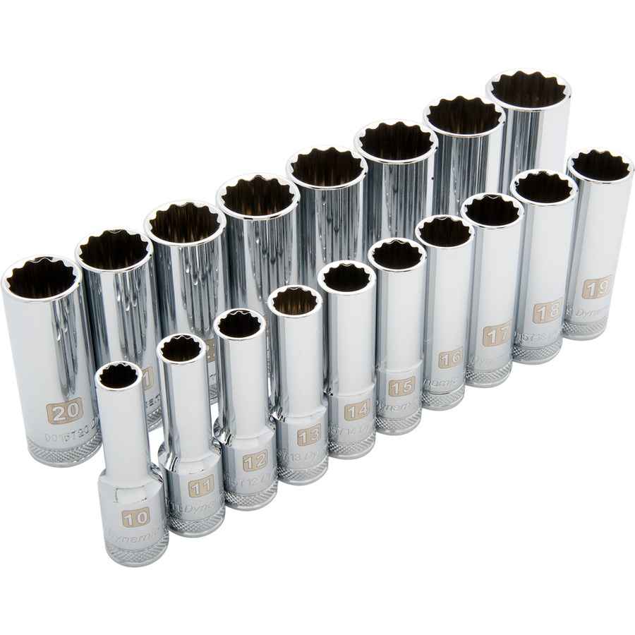 Dynamic D018007 1/2 D 18 PC 12 PT DEEP MET SOCKET DYNAMIC D018007