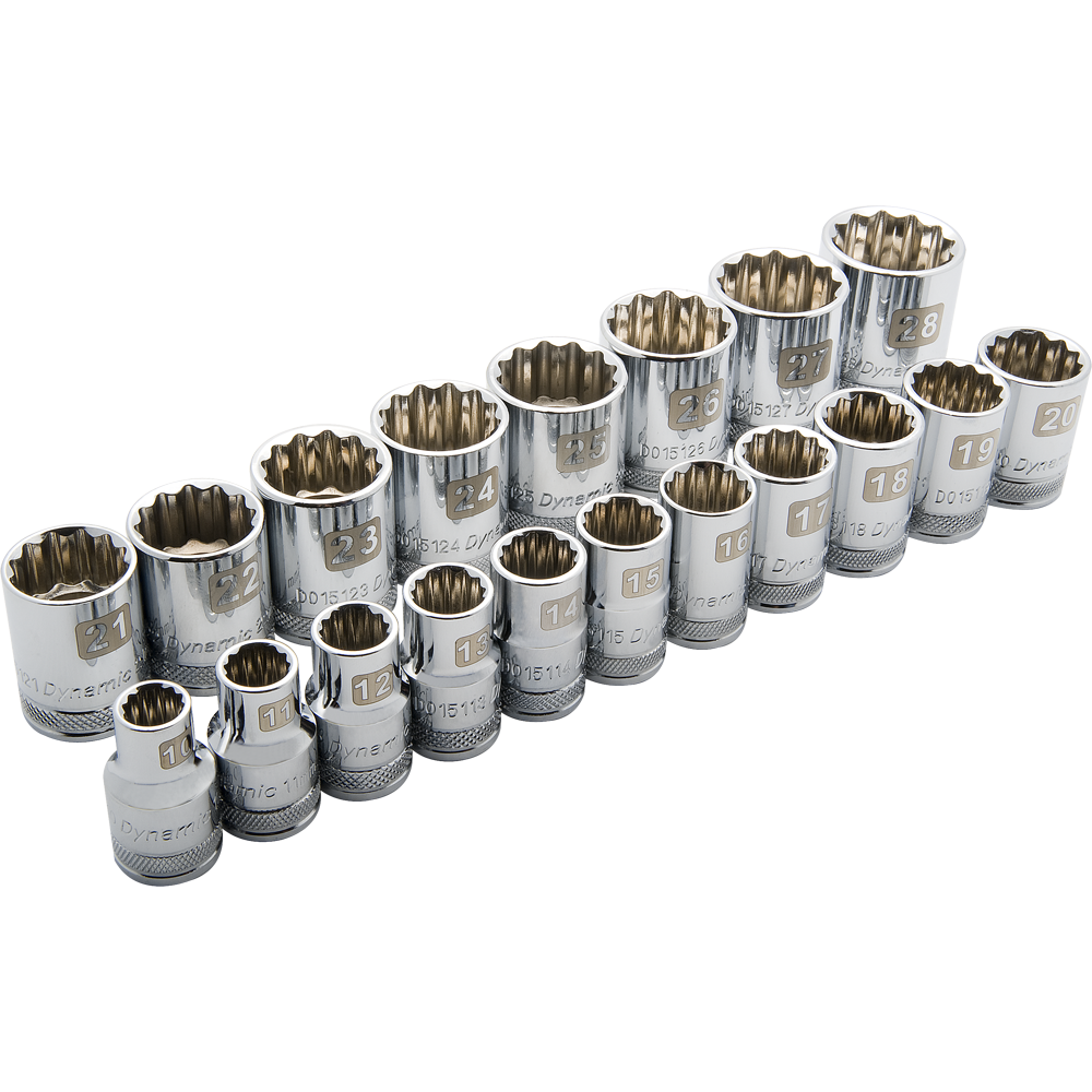 Dynamic D018006 1/2 D 19 PC 12 PT STD MET SOCKET DYNAMIC D018006