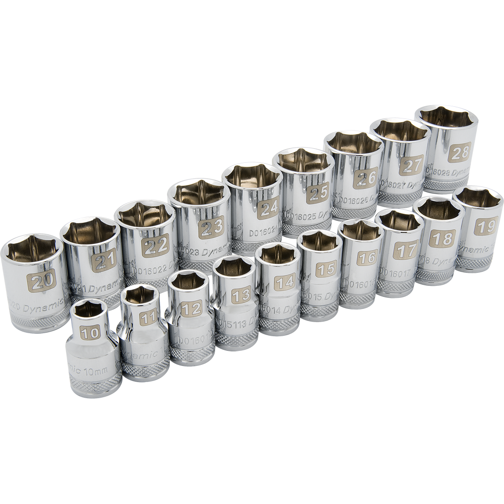 Dynamic D018004 1/2 D 19 PC 6 PT STD MET SOCKET DYNAMIC D018004