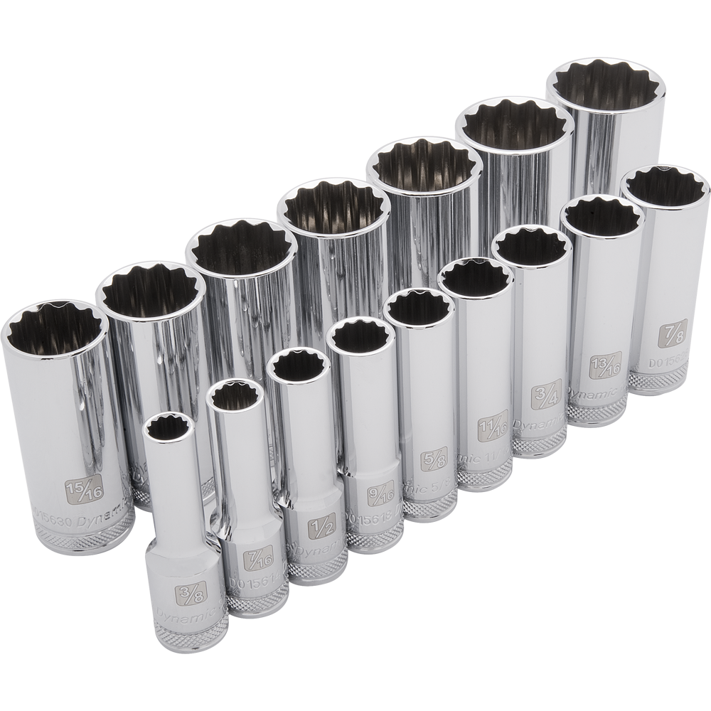 Dynamic D018003 1/2 D 16 PC 12 PT DEEP SAE SOCKET DYNAMIC D018003