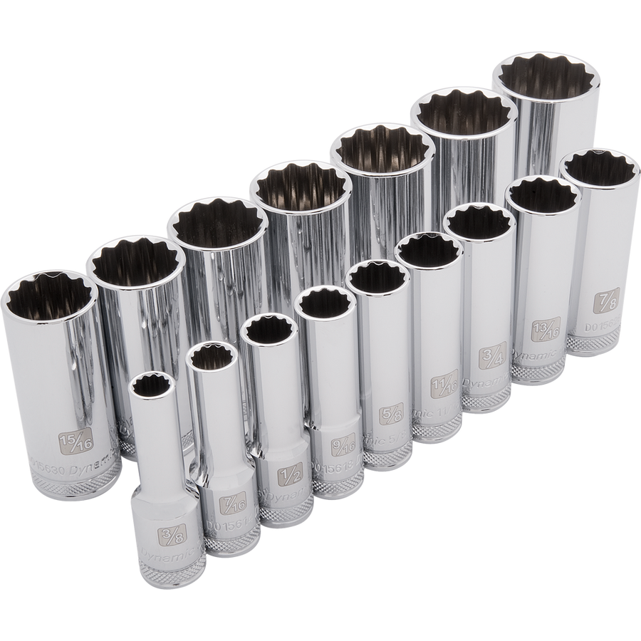 Dynamic D018003 1/2 D 16 PC 12 PT DEEP SAE SOCKET DYNAMIC D018003