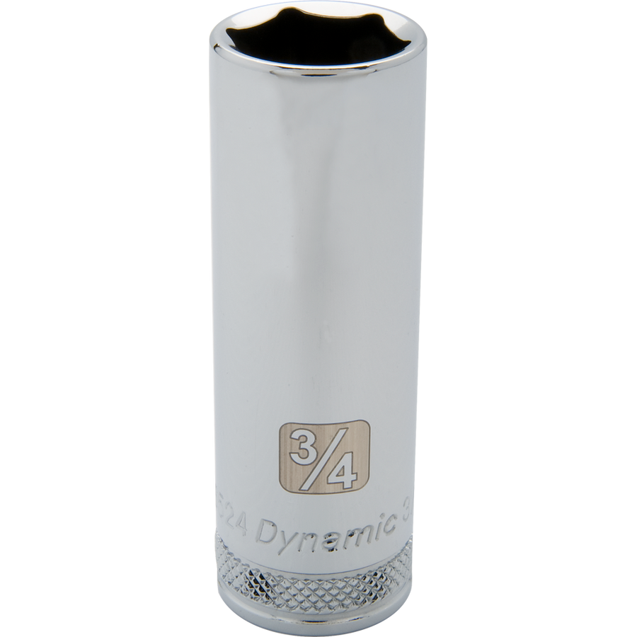 Dynamic D016512 1/2 D 6PT 3/8 DEEP CHROME SOCKET DYNAMIC D016512