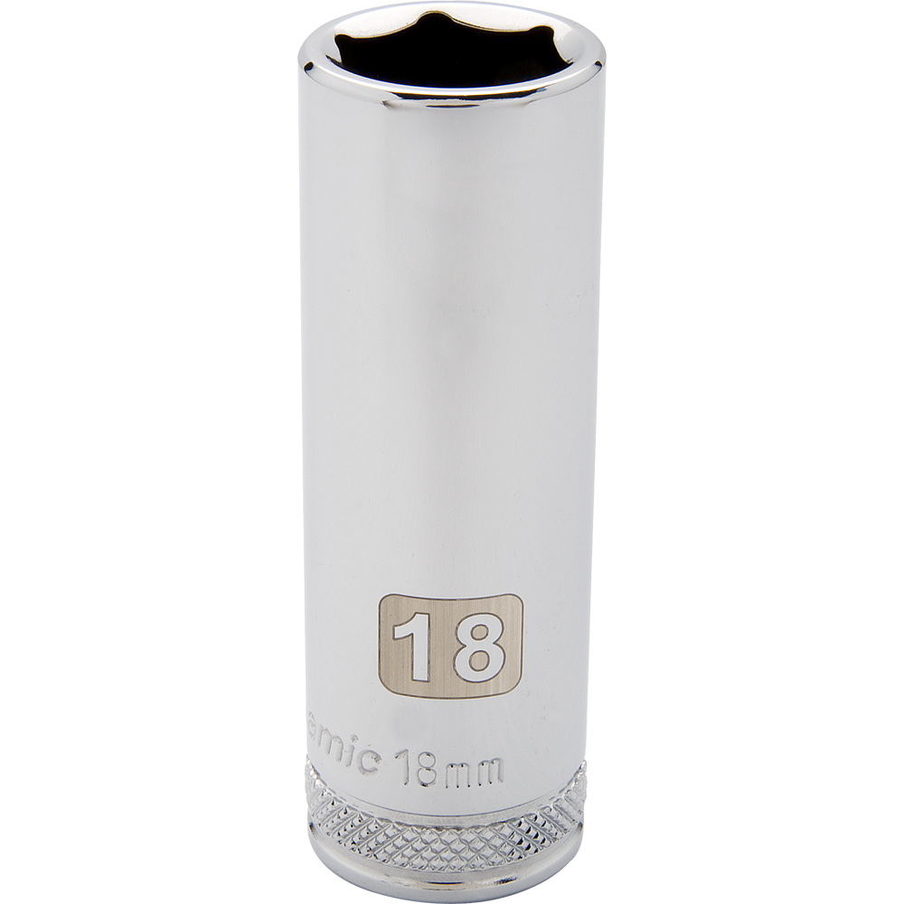 Dynamic D016210 1/2 D 6 PT 10MM DEEP CHROME SOCKET DYNAMIC D016210