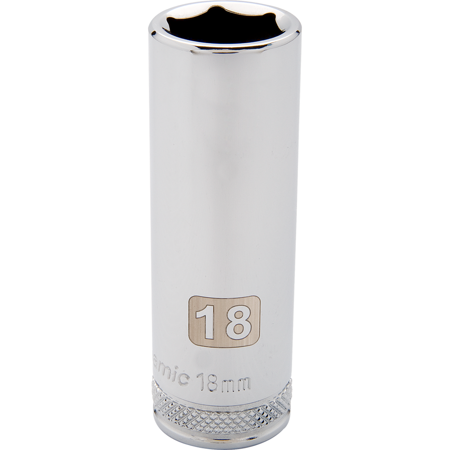 Dynamic D016210 1/2 D 6 PT 10MM DEEP CHROME SOCKET DYNAMIC D016210