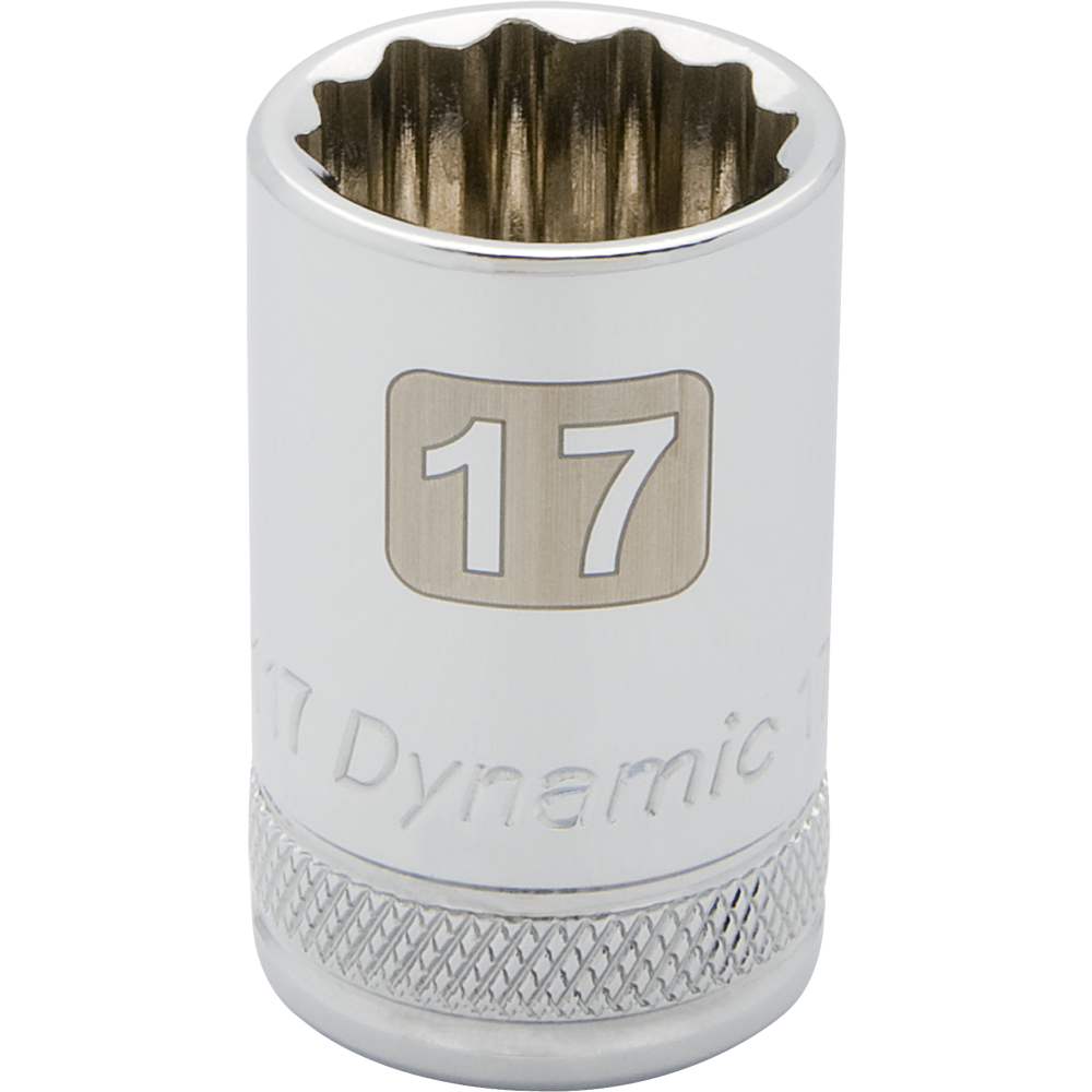 Dynamic D015110 1/2 D 12 PT 10MM CHROME SOCKET DYNAMIC D015110