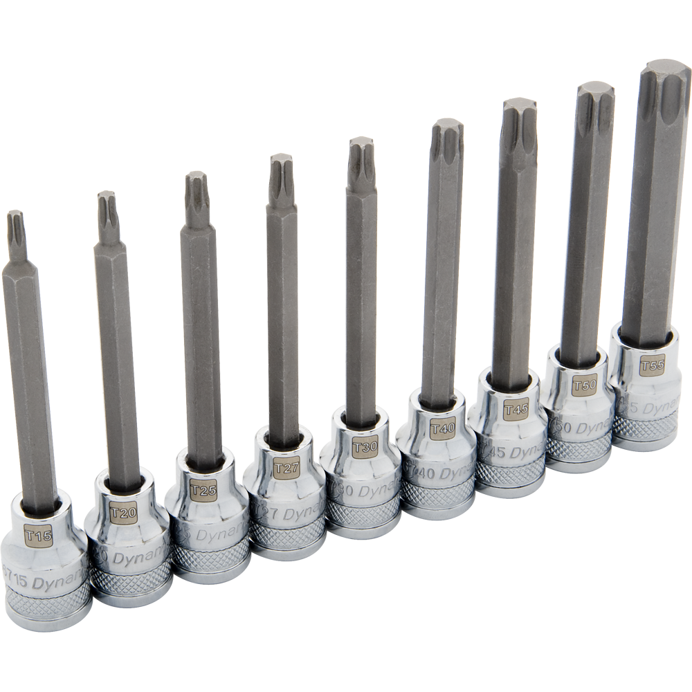 Dynamic D010019 3/8 D 9 PC LONG TORX SOCKET SET DYNAMIC D010019
