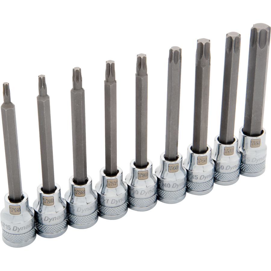Dynamic D010019 3/8 D 9 PC LONG TORX SOCKET SET DYNAMIC D010019