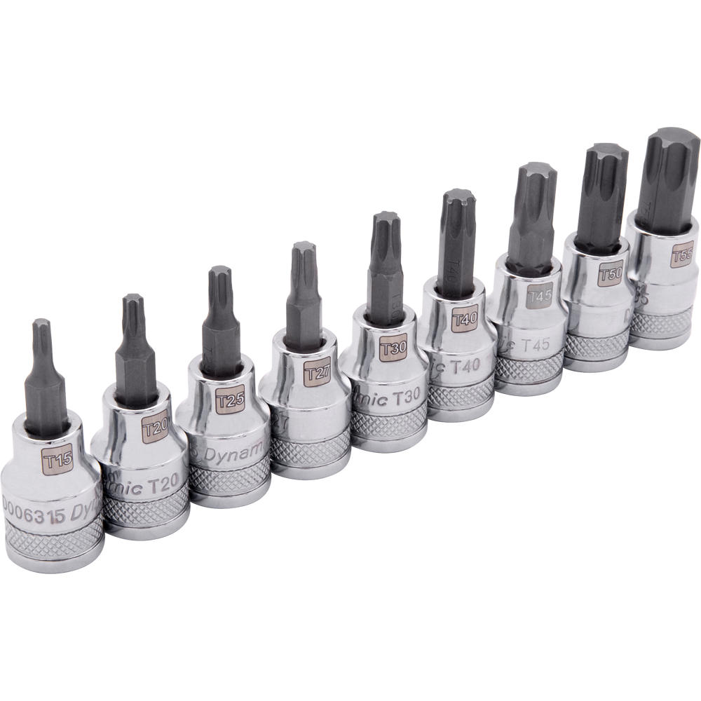 Dynamic D010018 3/8 D 9 PC STD LENGTH TORX SOCKET DYNAMIC D010018