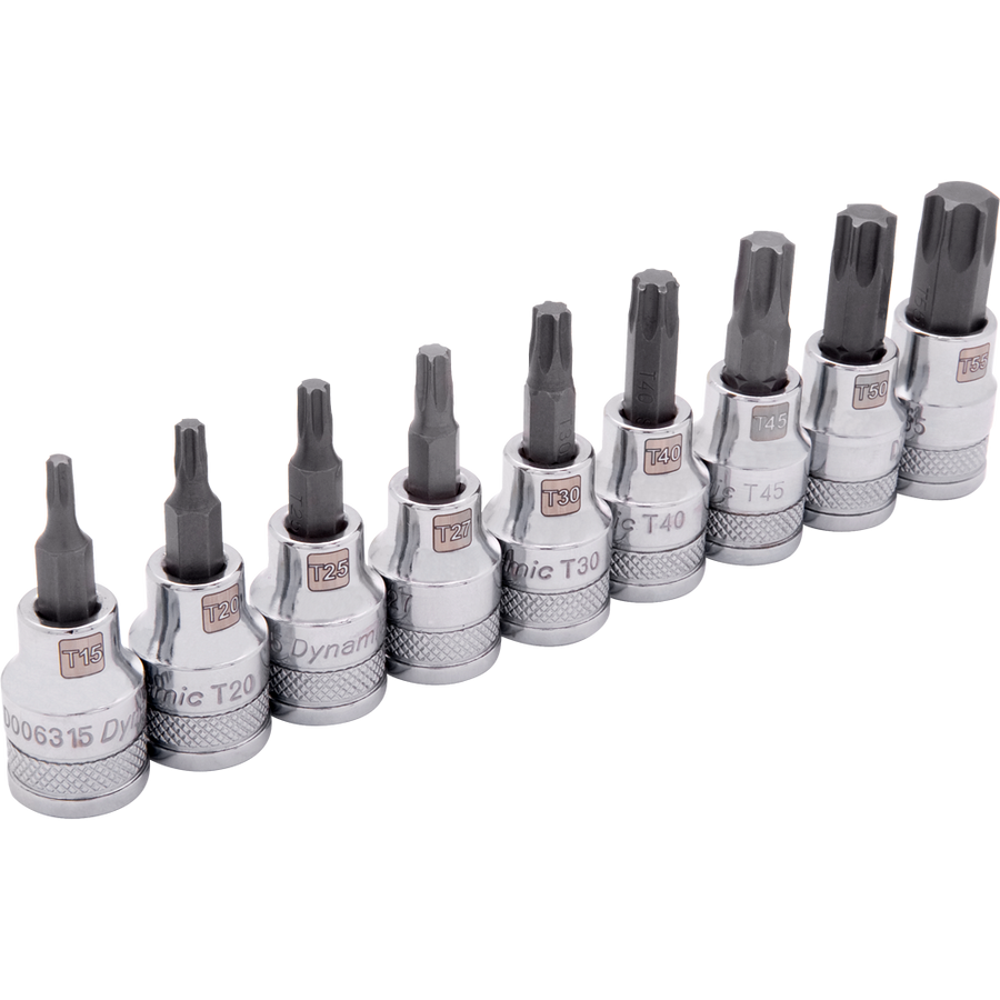 Dynamic D010018 3/8 D 9 PC STD LENGTH TORX SOCKET DYNAMIC D010018
