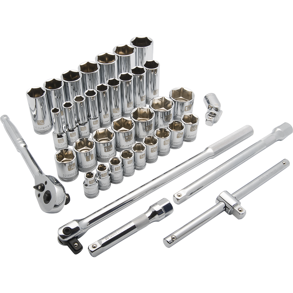 Dynamic D018012 1/2 D 38 PC 6 PT STD/DEEP SAE DYNAMIC D018012