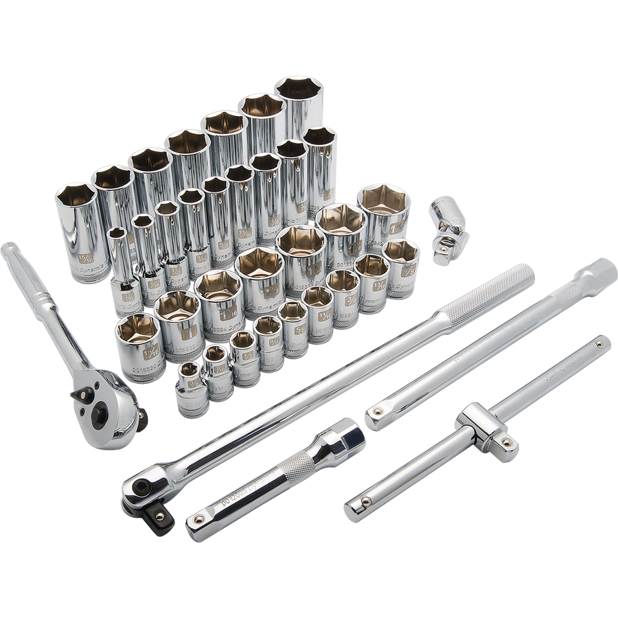 Dynamic D018012 1/2 D 38 PC 6 PT STD/DEEP SAE DYNAMIC D018012