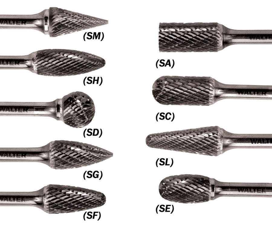 Carbide Burrs WALTER 01V073 Carbide Burr Dc Sc-7