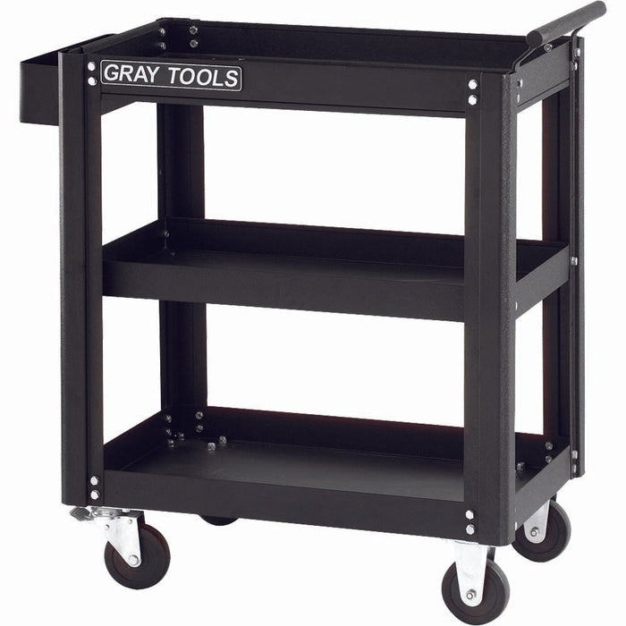 Utility Carts Gray 97503B Marquis Series Utility Cart With 3 Shelves