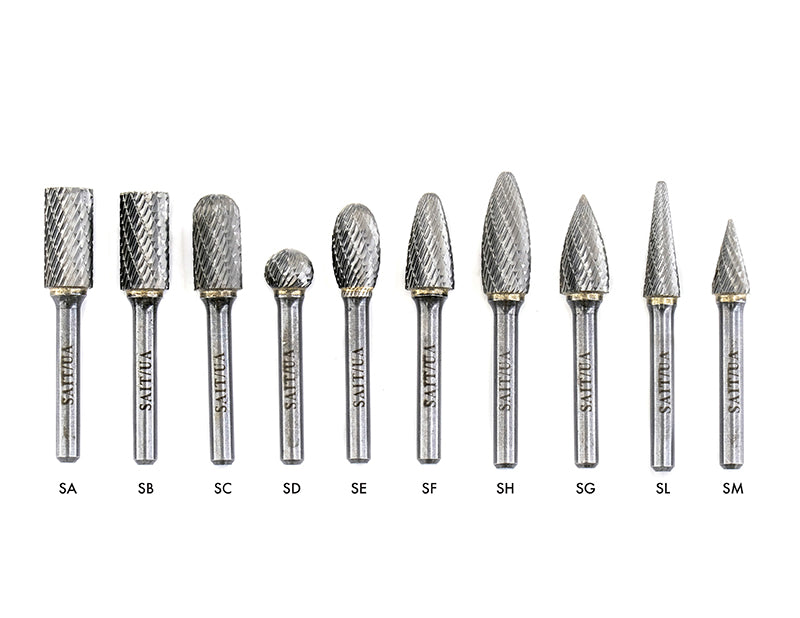 Double Cut Carbide Burrs Sait 45633 Carbide Burr Sd3L6 Dc 3/8 X 5/16