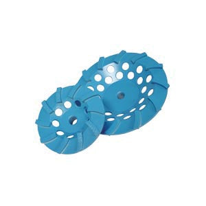 Cup Grinder Diamond Products 00036 4 Inch x Inch x 5/8-11 Inch, Star Blue (B), General Purpose, Cured Concrete, Spiral Turbo Cup Grinder