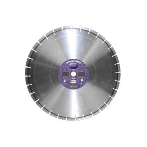 Wet Cutting Walk Behind Saw Blades Diamond Products 36822 18 Inch x .140 Inch x 1 Inch Imperial Purple (I) Asphalt/Green Concrete/Asphalt, Concrete Overlay Walk Behind Saw Diamond Blade with Metric Core and slant-segment for undercutting protection