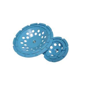 Cup Grinder Diamond Products 70391 7 Inch x Inch x 5/8-11 Inch, Star Blue (B), General Purpose, Cured Concrete, Double Row Cup Grinder