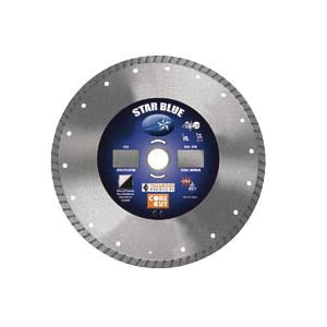 Dry Cutting High Speed Turbo Blades Diamond Products 74960 4-1/2 Inch x .080 Inch x 7/8 Inch, Star Blue (B), General Purpose, Cured Concrete, High Speed Hand Saw Turbo Diamond Blade