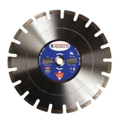 Dry Walk Behind Blades Diamond Products 83678 18 Inch x .125 Inch x 1 Inch, Star Blue (B), Asphalt, Walk Behind Saw Dry Cutting Diamond Blade