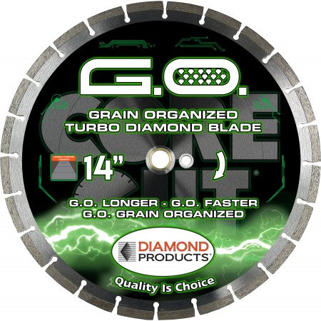 High Speed Specialty Blades Diamond Products 81530 16 Inch x .125 Inch x 1 Inch, Grain Organized (G.O.), General Purpose, Cured Concrete High Speed Hand Saw Specialty Diamond Blade