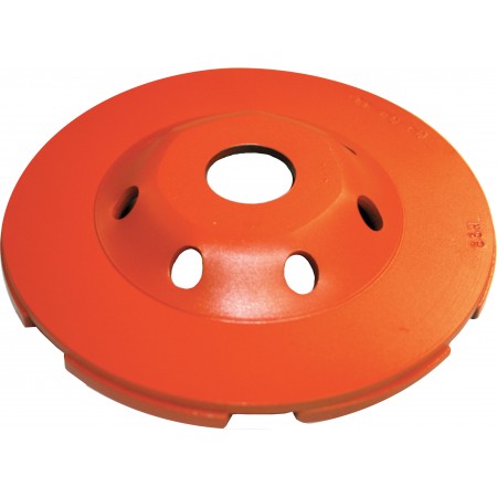 Cup Grinder Diamond Products 84692 5 Inch x Inch x 7/8 Inch, Heavy Duty Orange (H), Cured Concrete, Low Profile Single Row Cup Grinder