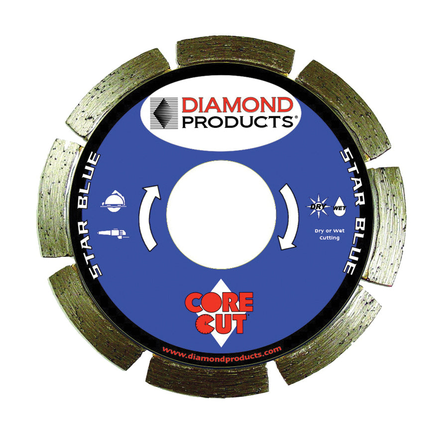 Small Diameter Blades Diamond Products 70494 9 Inch x .080 Inch x 7/8 Inch, Star Blue (B), General Purpose, Cured Concrete, Small Diameter Diamond Blade