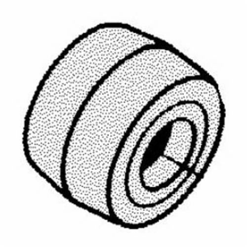 Contact Wheels Dynabrade 14234 Contact Wheel 1 Inch Diameter X 1 Inch W X 5/8 I.D. Crown Face 70 Duro Urethane