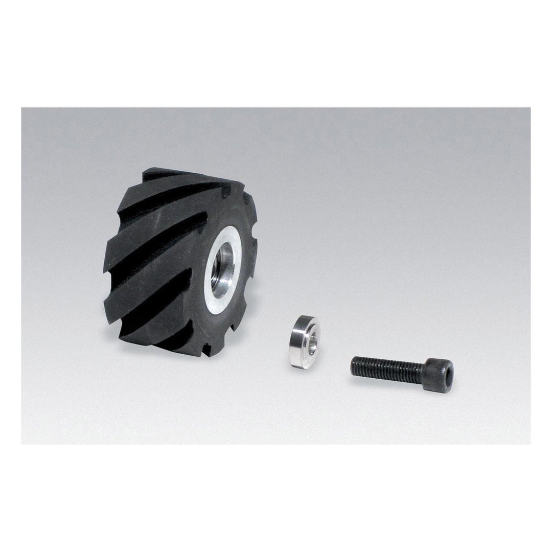 Contact Wheels Dynabrade 11650 Contact Wheel Assembly 2X1 X 5/8 I.D. Standard Face 70 Duro Rubber