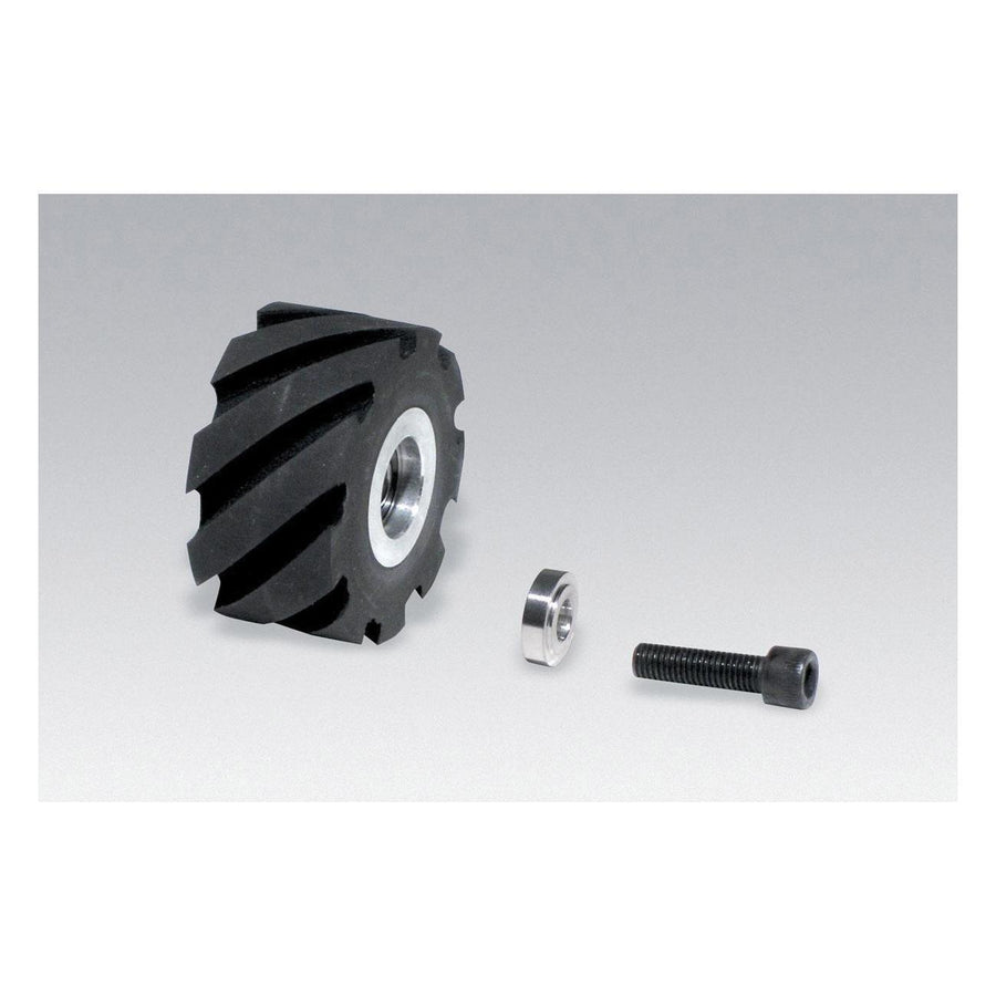 Contact Wheels Dynabrade 11650 Contact Wheel Assembly 2X1 X 5/8 I.D. Standard Face 70 Duro Rubber