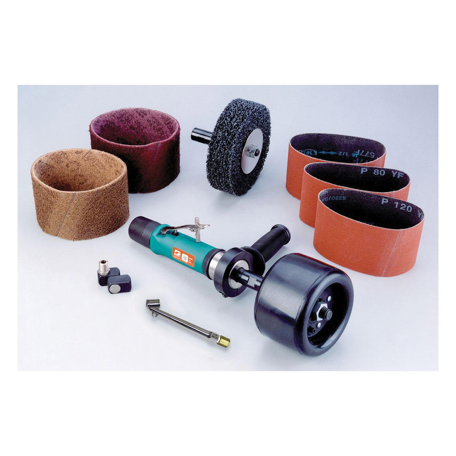 Grinder Kits Dynabrade 13220 Dynastraight Finishing Tool Versatility Kit .7 Hp Straight-Line 3400 Rpm Rear Exhaust 5/8 11 Inch Arbor