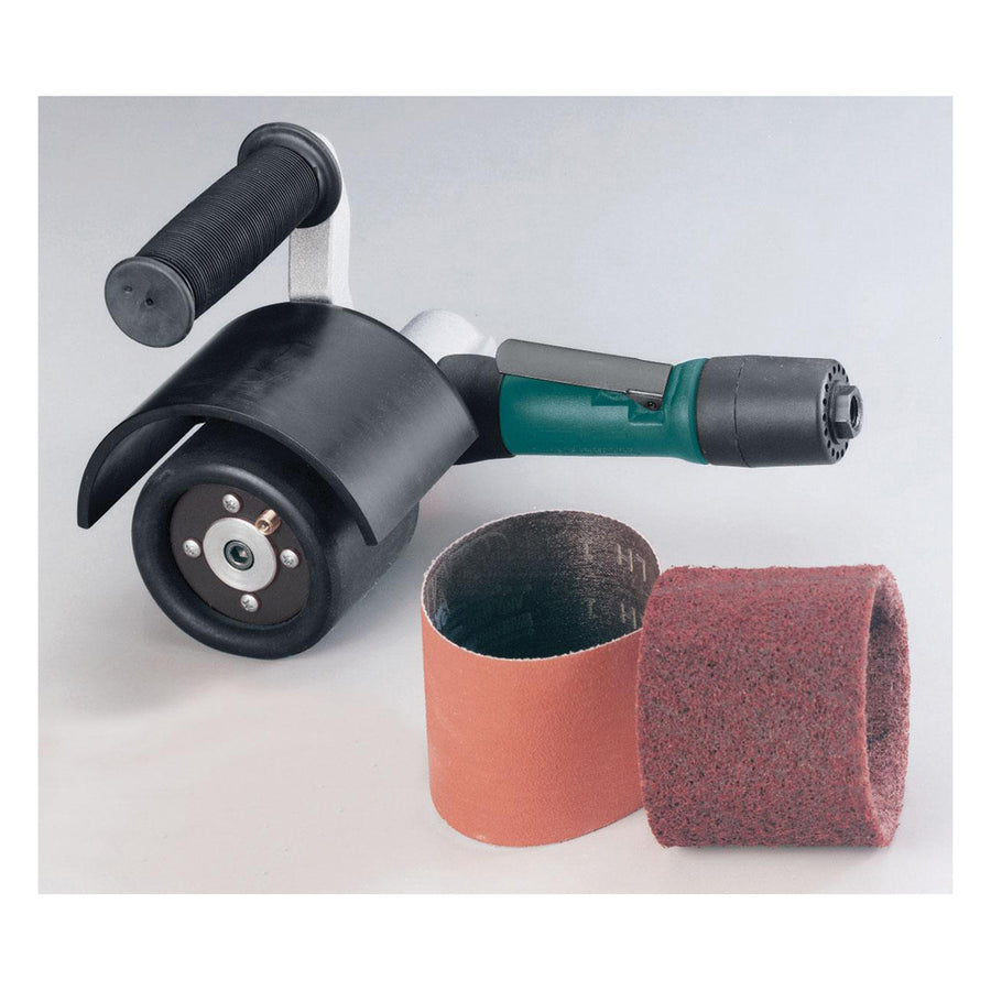 Specialty Sanders Dynabrade 13310 Mini-Dynisher Finishing Tool Versatility Kit .4 Hp 7 Degree Offset 3200 Rpm Rear Exhaust 5/8 Inch Diameter Arbor