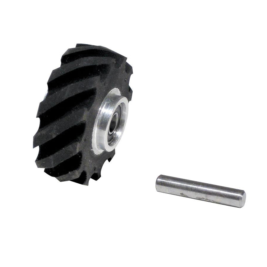 Contact Wheels Dynabrade 15346 Contact Wheel Assembly 2 Inch Diameter X 5/8 W X 5/8 I.D. Crown Face 40 Duro Rubber