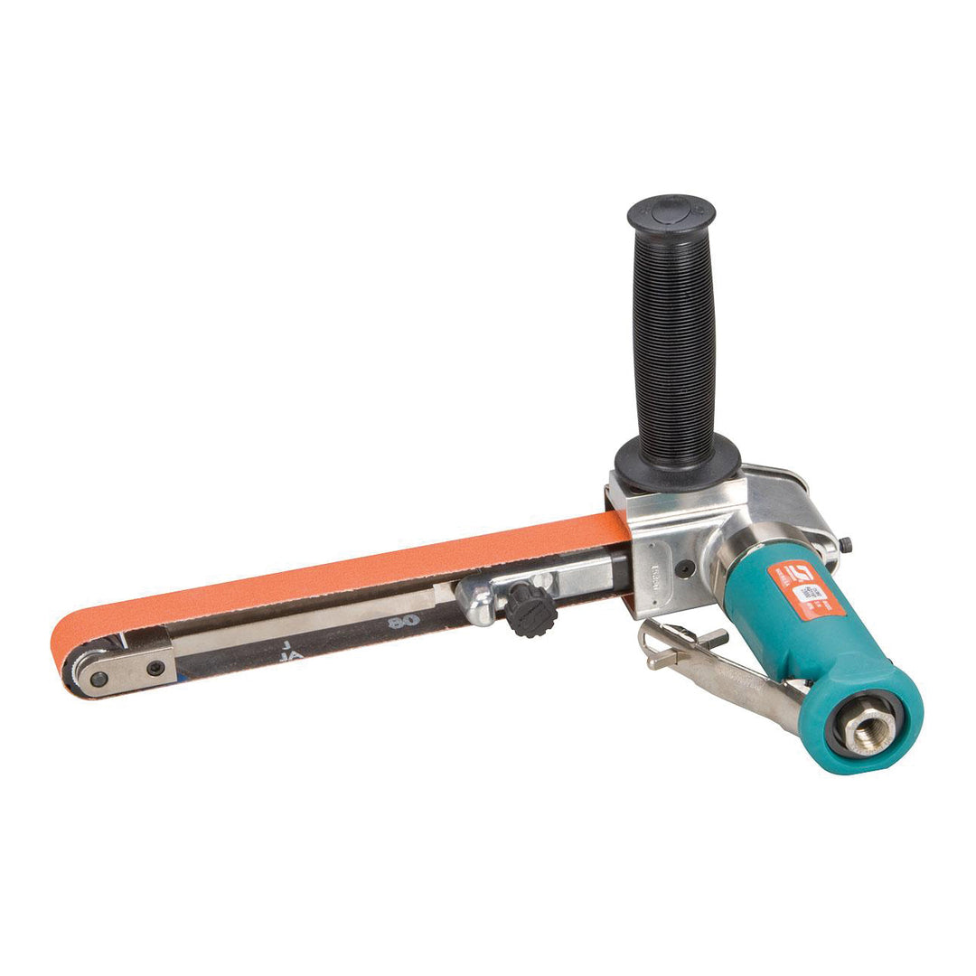 Belt Sanders Dynabrade 15360 Dynafile III Abrasive Belt Machine .7 Hp Right Angle 23000 Rpm Front Exhaust For 1/4 1X24 L Belts