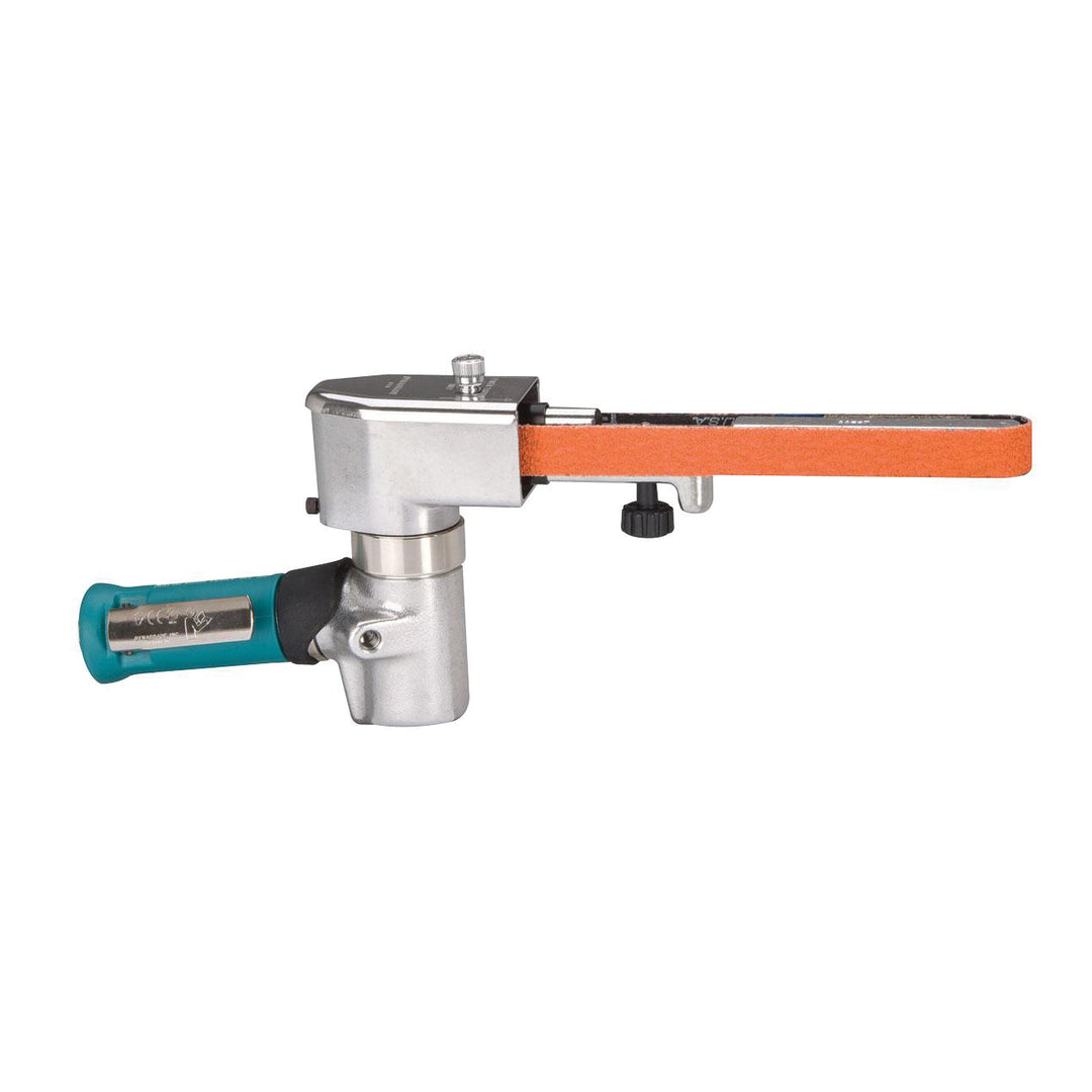 Belt Sanders Dynabrade 15401 Dynafile III Abrasive Belt Tool .7 Hp 7 Degree Offset 20000 Rpm Front Exhaust 5/8 Inch 3/4X20-1/2 Belts