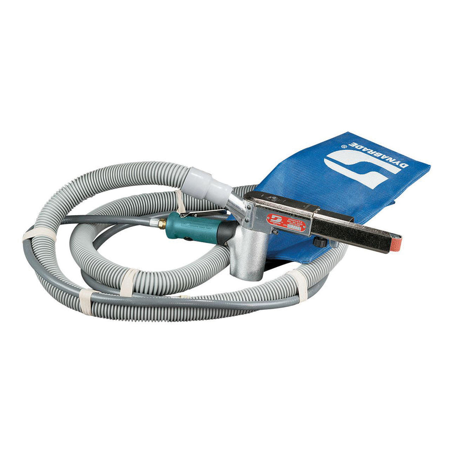 Belt Sanders Dynabrade 40330 Vacuum Dynafile II Abrasive Belt Tool .4 Hp 7 Degree Offset 25000 Rpm Front Exhaust 1/4 3/4X18 24 Belt