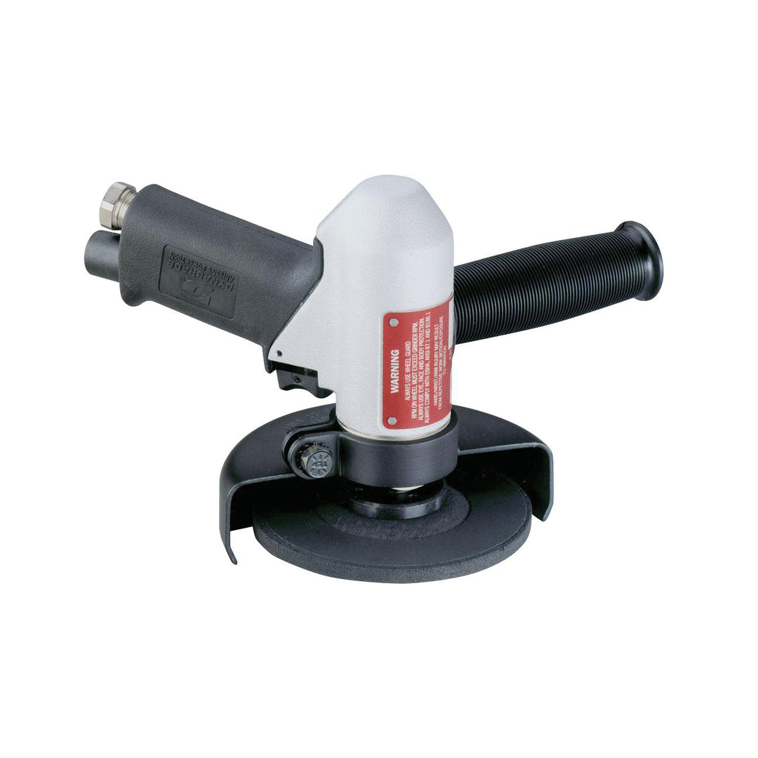 Angle Grinders Dynabrade 50340 4-1/2 Inch-5 Inch Diameter Pistol Grip Depressed Center Wheel Grinder .7 Hp 11000 Rpm Rear Exhaust 5/8 11 Inch Spindle Thread
