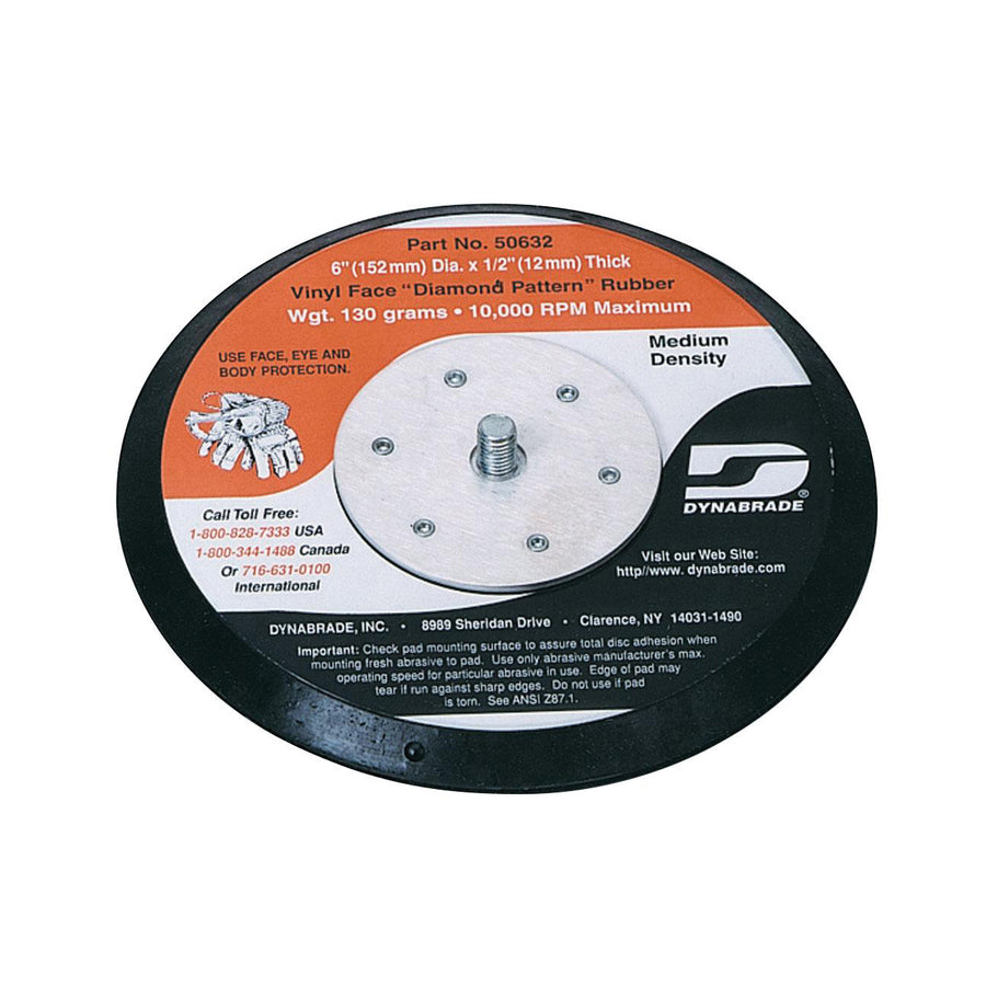 Backup Pads Dynabrade 50633 Backup Pads Stikit Black 6X6
