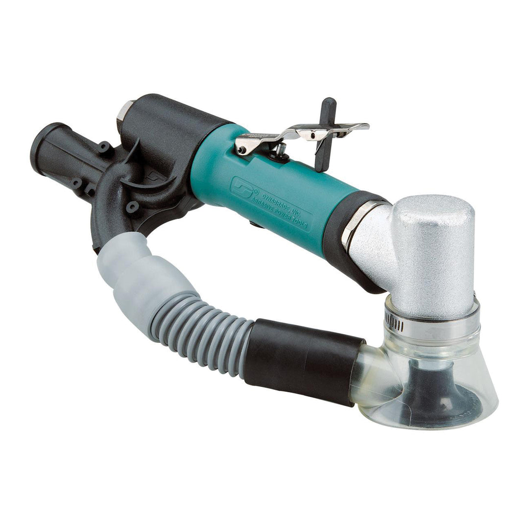 Disc Sanders Dynabrade 51235 2 Inch Diameter 7 Degree Offset Disc Sander Self-Generated Vacuum .4 Hp 25000 Rpm Gearless Rear Exhaust Locking-Type Female Pad