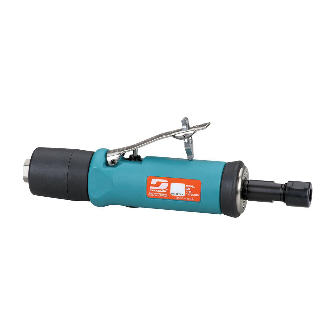 Die Grinders Dynabrade 51305 .5 Hp Straight-Line Die Grinder 18000 Rpm Gearless Extended Rear Exhaust 1/4 Inch Collet
