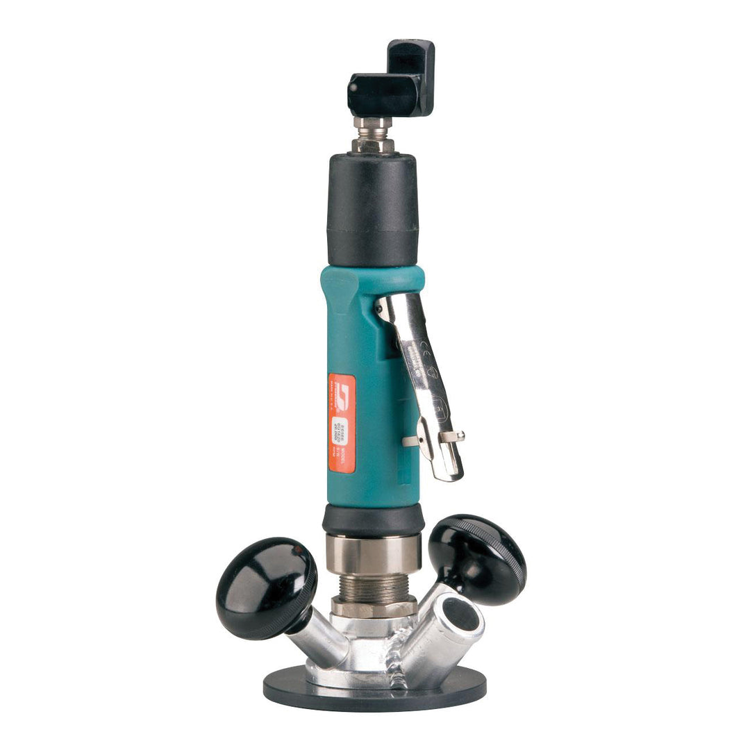 Routers Dynabrade 51333 .7 Hp Router 4 Base Central Vacuum 20000 Rpm Gearless Rear Exhaust 1/4 Inch Collet Extended Muffler