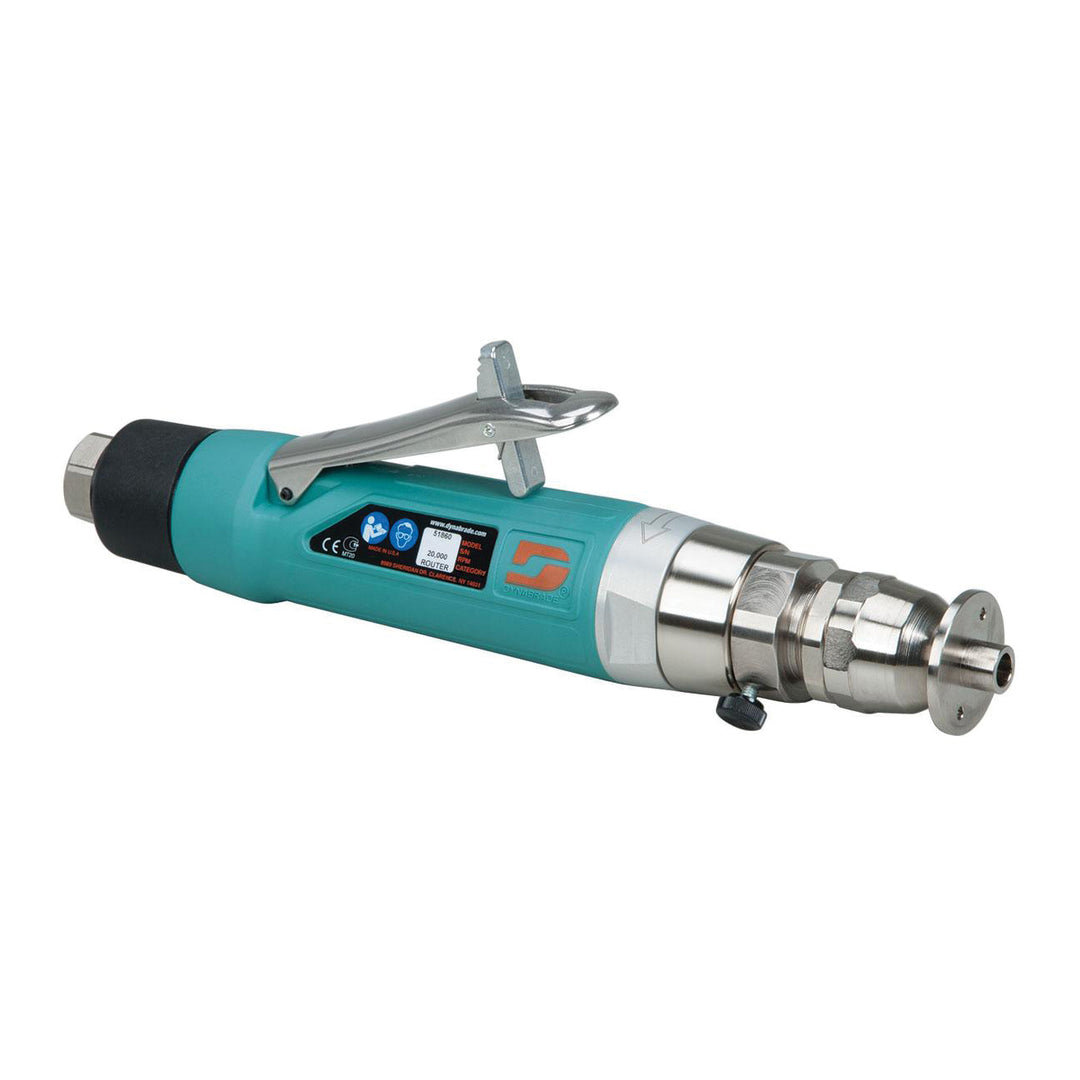 Routers Dynabrade 51860 1.0 Hp Trim Router (Complete) 20000 Rpm 1/4 Inch Collet Governor-Controlled Rear Exhaust