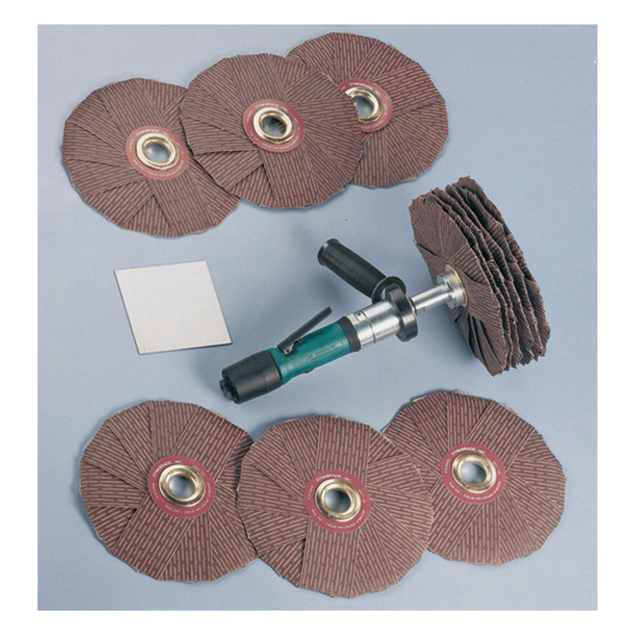 Grinder Kits Dynabrade 52061 Dyninger Finishing Tool Basic Versatility Kit .4 Hp Straight-Line 200-950 Rpm Rear Exhaust 5/8 Inch Or 1 Inch Diameter Arbor
