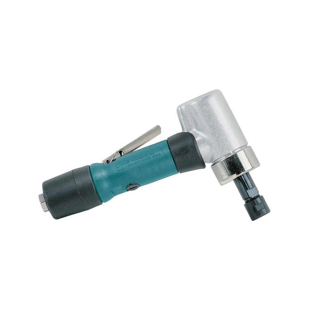 Die Grinders Dynabrade 52293 .7 Hp 7 Degree Offset Die Grinder 18000 Rpm Gearless Extended Rear Exhaust Short Shank 1/4 Inch Collet