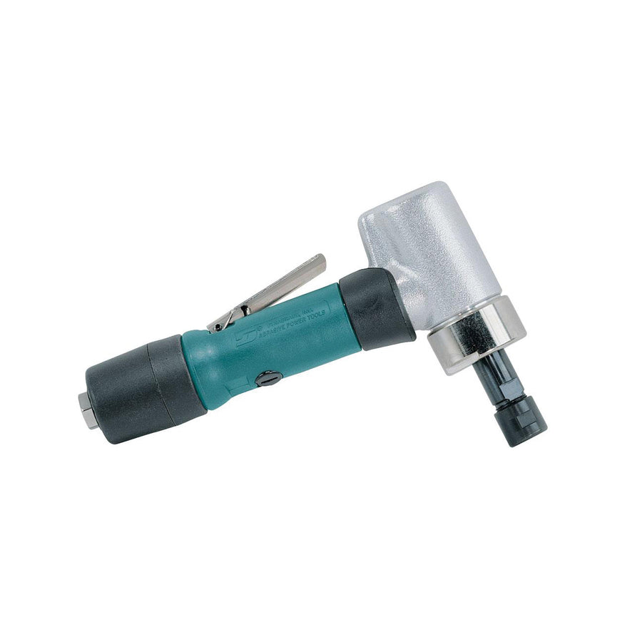 Die Grinders Dynabrade 52294 .7 Hp 7 Degree Offset Die Grinder 20000 Rpm Gearless Extended Rear Exhaust Short Shank 1/4 Inch Collet