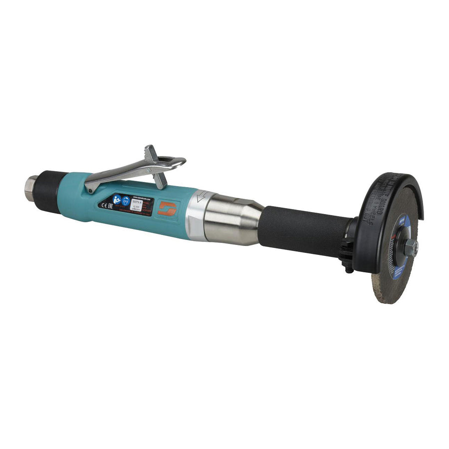 Straight Grinders Dynabrade 52379 4 Inch Diameter Straight-Line Type 1 Extension Wheel Grinder 1 Hp 12000 Rpm Rear Exhaust 3/8 Inch-24 Spindle Thread