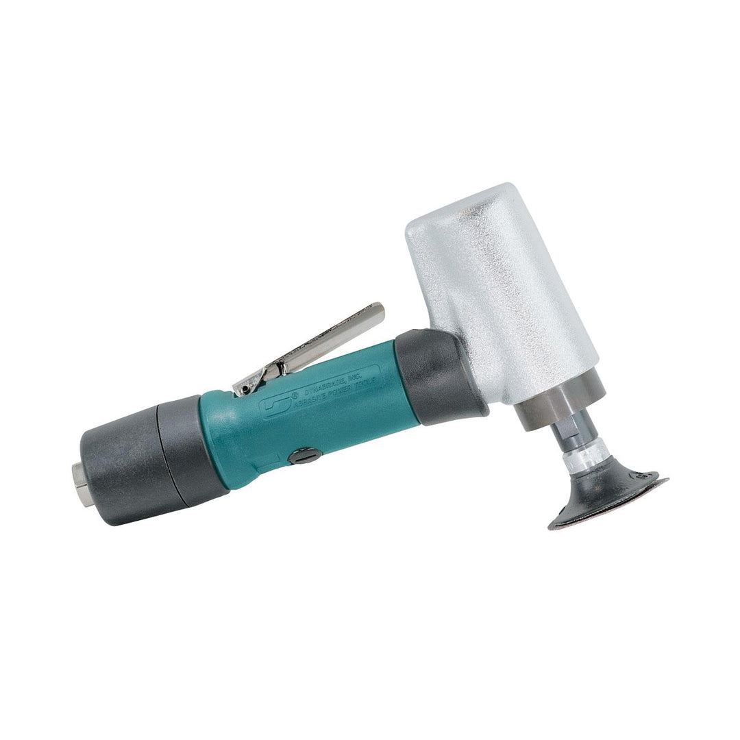 Disc Sanders Dynabrade 52405 2 Inch Diameter 7 Degree Offset Disc Sander .5 Hp 20000 Rpm Extended Rear Exhaust Locking-Type Female Pad
